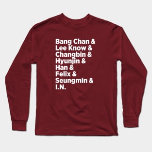 Stray Kids Names - SKZ Seuteurei Kijeu Long Sleeve T-Shirt